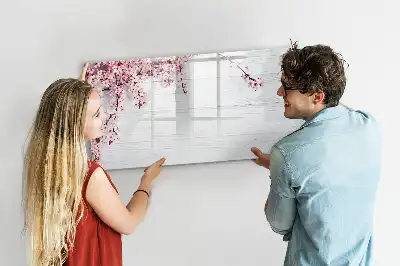 Lavagna magnetica per disegnare modello fiori primaverili