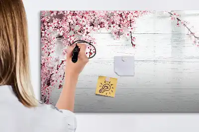 Lavagna magnetica per disegnare modello fiori primaverili