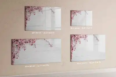 Lavagna magnetica per disegnare modello fiori primaverili