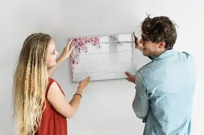 Lavagna magnetica per disegnare modello fiori primaverili