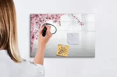 Lavagna magnetica per disegnare modello fiori primaverili