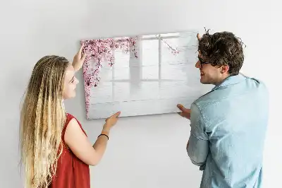 Lavagna magnetica per disegnare modello fiori primaverili