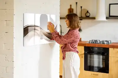 Lavagna magnetica per disegnare motivo linea astratta