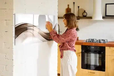 Lavagna magnetica per disegnare motivo linea astratta
