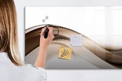 Lavagna magnetica per disegnare motivo linea astratta
