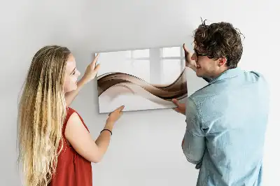 Lavagna magnetica per disegnare motivo linea astratta