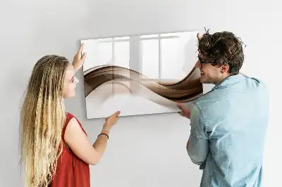Lavagna magnetica per disegnare motivo linea astratta