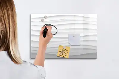 Lavagna magnetica per disegnare con motivo a onde