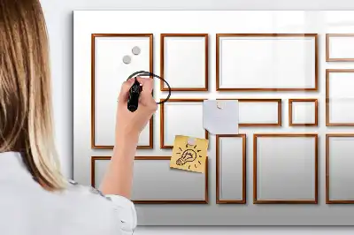 Lavagna magnetica per disegnare con cornice in legno