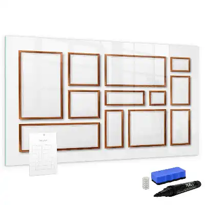 Lavagna magnetica per disegnare con cornice in legno