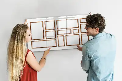 Lavagna magnetica per disegnare con cornice in legno