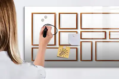 Lavagna magnetica per disegnare con cornice in legno