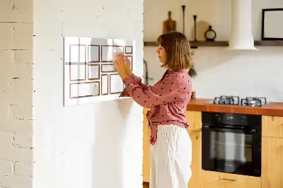 Lavagna magnetica per disegnare con cornice in legno
