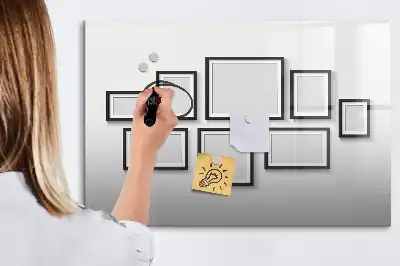 Lavagna magnetica per disegnare con cornice nera