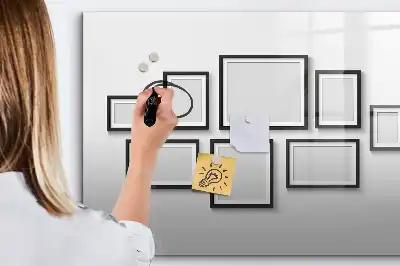 Lavagna magnetica per disegnare con cornice nera