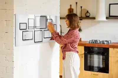 Lavagna magnetica per disegnare con cornice nera