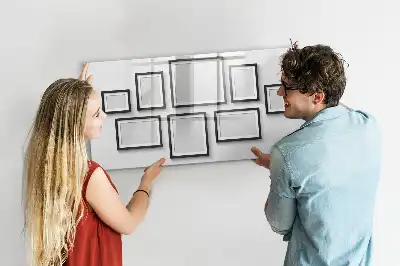 Lavagna magnetica per disegnare con cornice nera