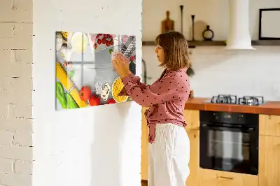 Lavagna magnetica per scrivere ingredienti