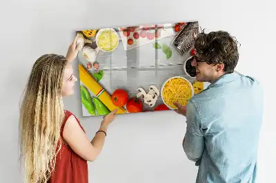Lavagna magnetica per scrivere ingredienti