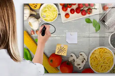 Lavagna magnetica per scrivere ingredienti