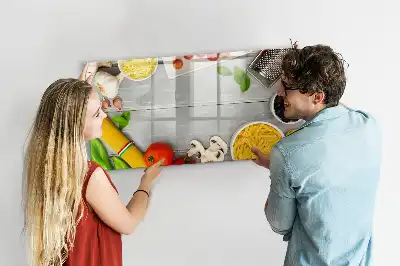 Lavagna magnetica per scrivere ingredienti