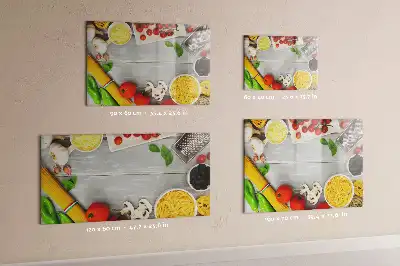Lavagna magnetica per scrivere ingredienti