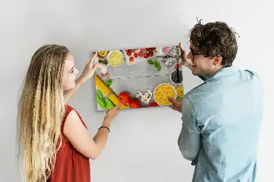 Lavagna magnetica per scrivere ingredienti