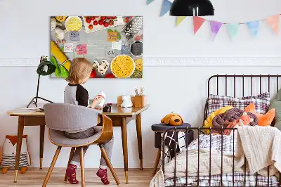 Lavagna magnetica per scrivere ingredienti