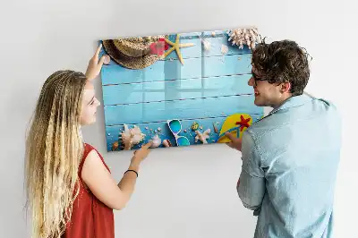 Lavagna magnetica per disegnare accessorio da spiaggia