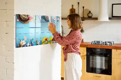 Lavagna magnetica per disegnare accessorio da spiaggia