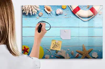 Lavagna magnetica gadget da spiaggia per scrivere