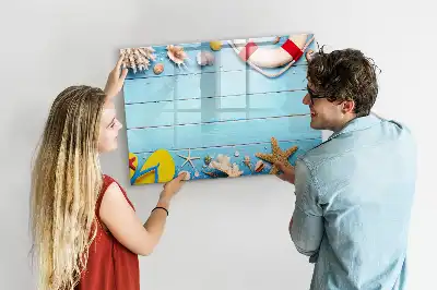 Lavagna magnetica gadget da spiaggia per scrivere