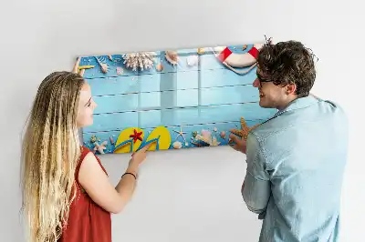 Lavagna magnetica gadget da spiaggia per scrivere