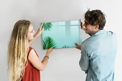 Lavagna magnetica per disegnare motivo foglie di palma