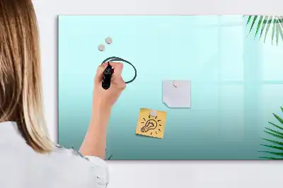 Lavagna magnetica per scrivere con motivo a foglie esotiche