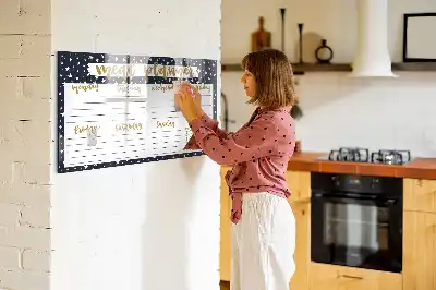 Lavagna magnetica per pianificazione pasti modello stellare