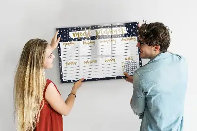 Lavagna magnetica per pianificazione pasti modello stellare