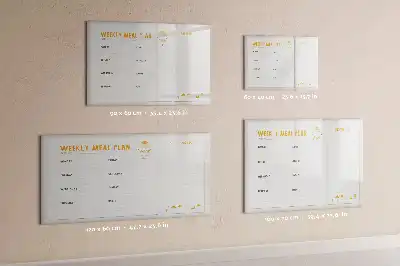 Lavagna magnetica per disegnare per la programmazione dei pasti