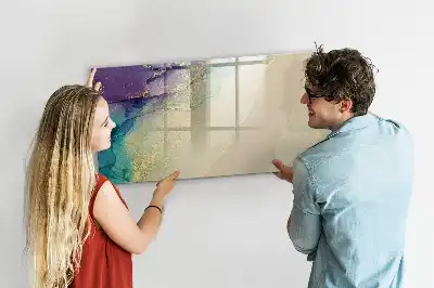 Lavagna magnetica per disegnare motivo astrazione elegante