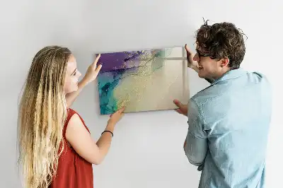 Lavagna magnetica per disegnare motivo astrazione elegante