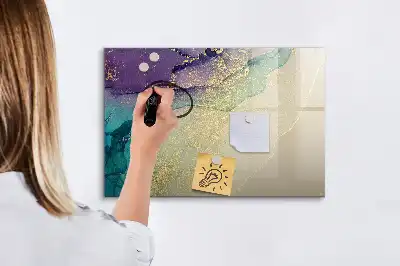 Lavagna magnetica per disegnare motivo astrazione elegante