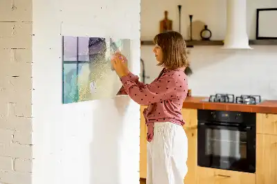 Lavagna magnetica per disegnare motivo astrazione elegante