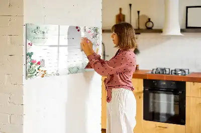 Lavagna magnetica per scrivere spazio per ricette