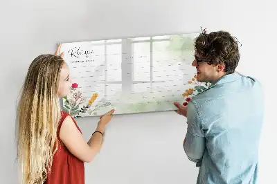 Lavagna magnetica per disegnare con spazio per ricette