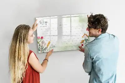 Lavagna magnetica per disegnare con spazio per ricette