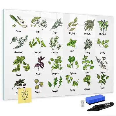 Lavagna magnetica per disegnare motivo specie di alberi