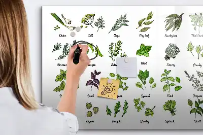 Lavagna magnetica per disegnare motivo specie di alberi