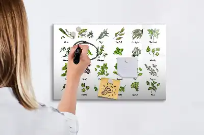 Lavagna magnetica per disegnare motivo specie di alberi