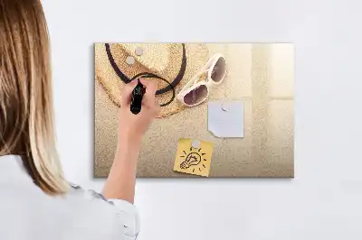 Lavagna magnetica per scrivere accessorio estivo