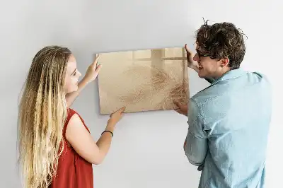 Lavagna magnetica per disegnare con motivo a foglie astratte